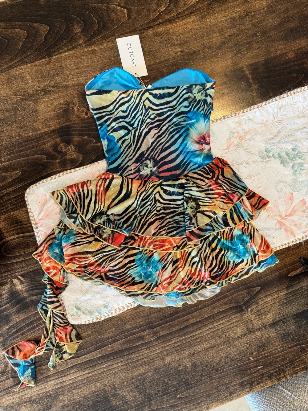 Outcast Lily mini dress in Zelion 🦓🥳 - Picture 4 of 5